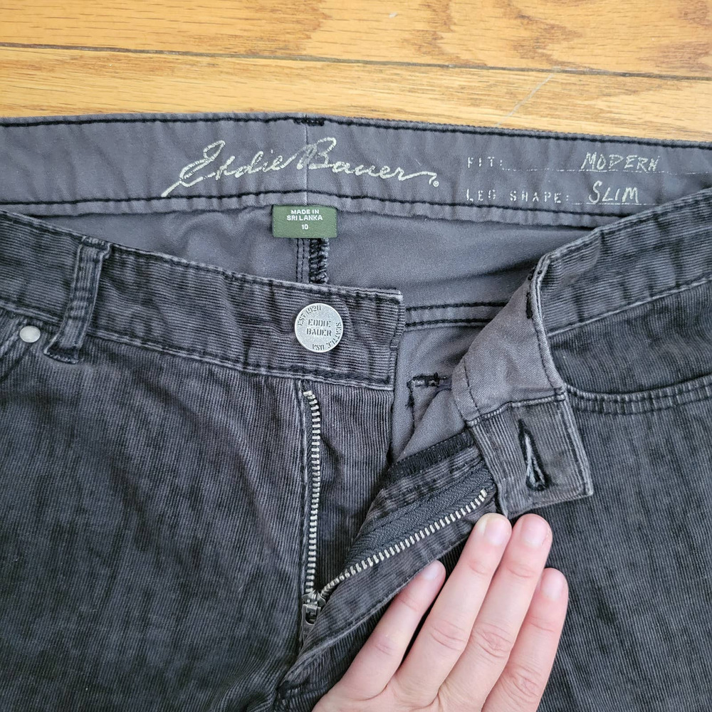 Eddie Bauer Modern Fit Slim Leg Corduroy Jeans - Picture 6 of 9